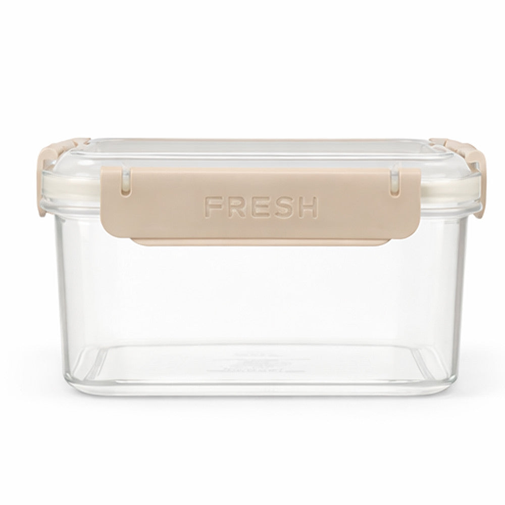 Герметичний харчовий квадратний контейнер Fresh 1,5л 17,5x17,5x8см FRESH / Ланч-бокс / Судок для холодильника з затискачами