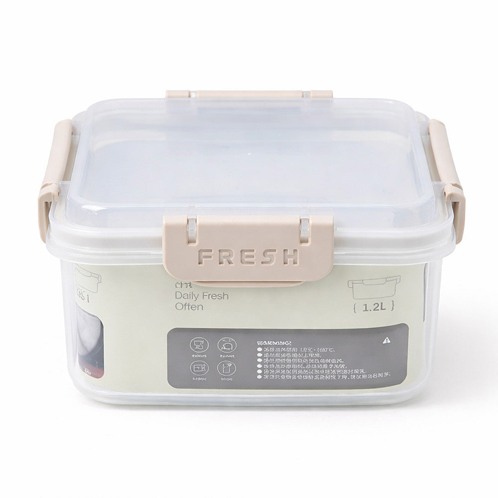 Герметичний харчовий контейнер Fresh 3,35 л з кліпсами 24,5х18х8см FRESH / Ланч-бокс / Контейнер для холодильника з затискачами
