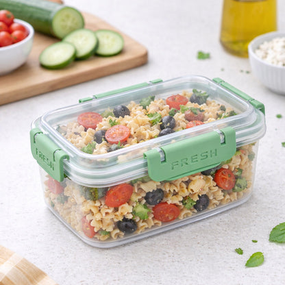 Герметичний харчовий контейнер Fresh 3,35 л з кліпсами 24,5х18х8см FRESH / Ланч-бокс / Контейнер для холодильника з затискачами