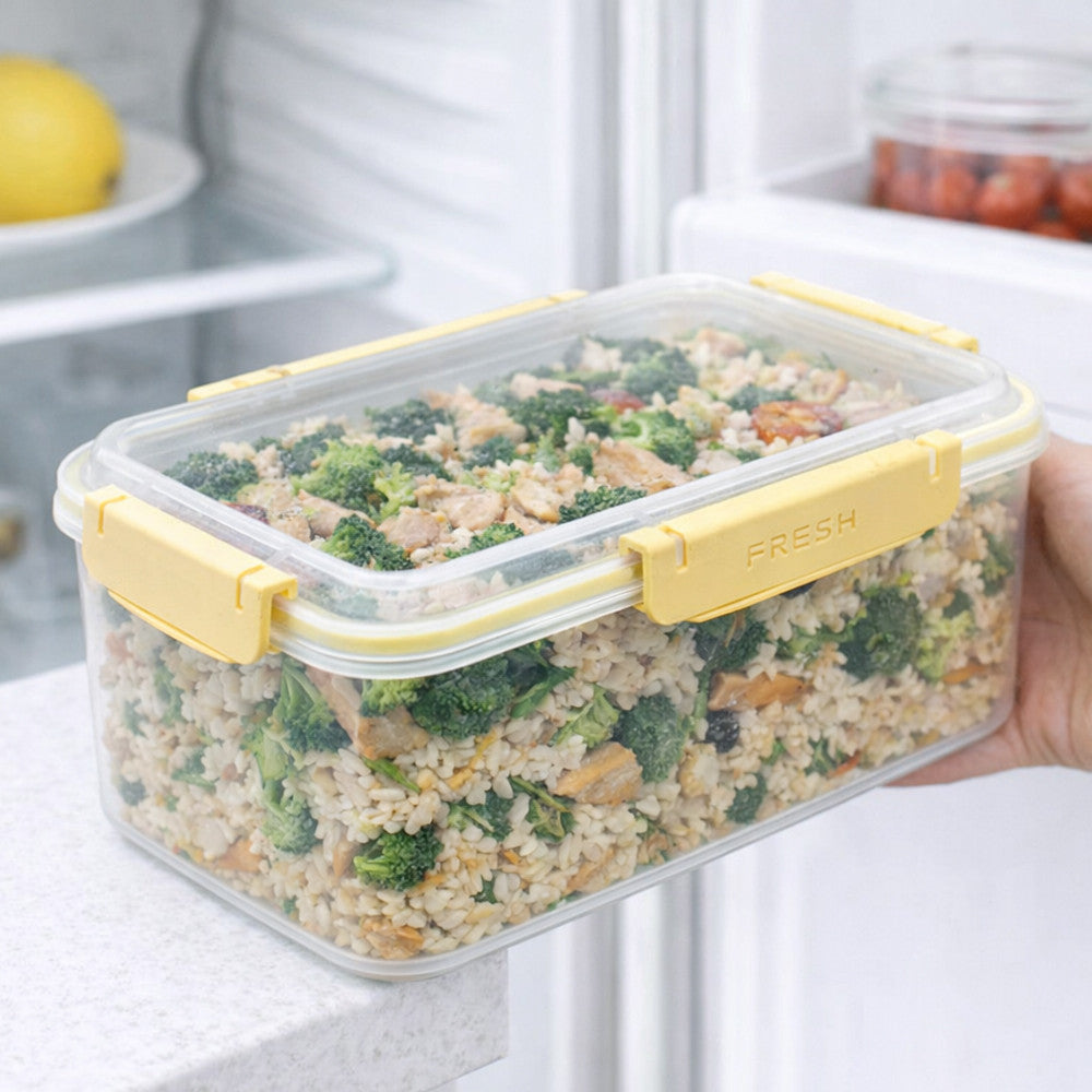 Герметичний харчовий контейнер Fresh 3,35 л з кліпсами 24,5х18х8см FRESH / Ланч-бокс / Контейнер для холодильника з затискачами