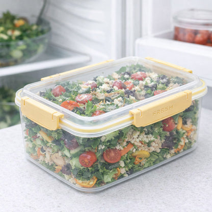 Герметичний харчовий контейнер Fresh 3,35 л з кліпсами 24,5х18х8см FRESH / Ланч-бокс / Контейнер для холодильника з затискачами