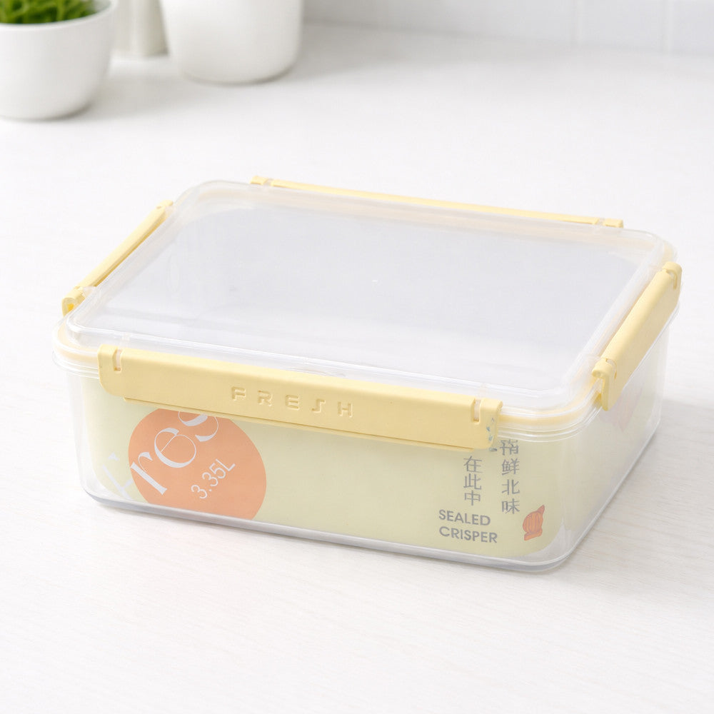 Герметичний харчовий контейнер Fresh 3,35 л з кліпсами 24,5х18х8см FRESH / Ланч-бокс / Контейнер для холодильника з затискачами