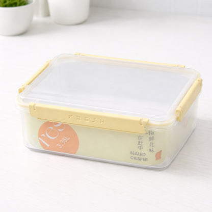 Герметичний харчовий контейнер Fresh 3,35 л з кліпсами 24,5х18х8см FRESH / Ланч-бокс / Контейнер для холодильника з затискачами