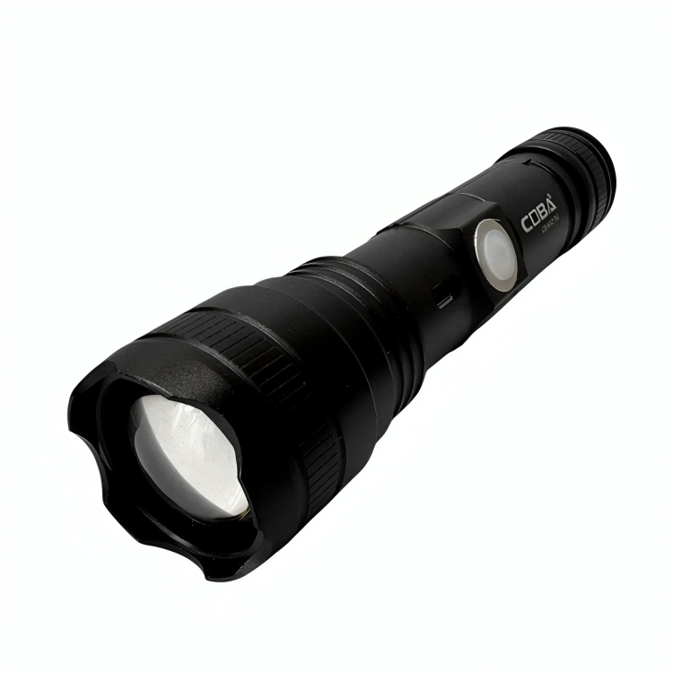 Акумуляторний ручний ліхтарик з магнітом, ZOOM, 3 режими, USB, CB-K42-TG, Чорний / Світлодіодний ліхтарик / Тактичний ліхтарик