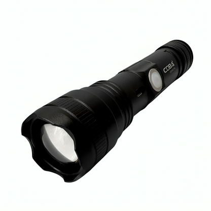 Акумуляторний ручний ліхтарик з магнітом, ZOOM, 3 режими, USB, CB-K42-TG, Чорний / Світлодіодний ліхтарик / Тактичний ліхтарик