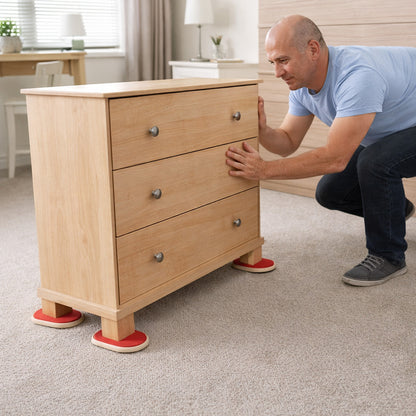 Комплект з 4 слайдерів для переміщення меблів та важких вантажів MOVING ASSIST / Набір для перестановки / Підставки ковзанки