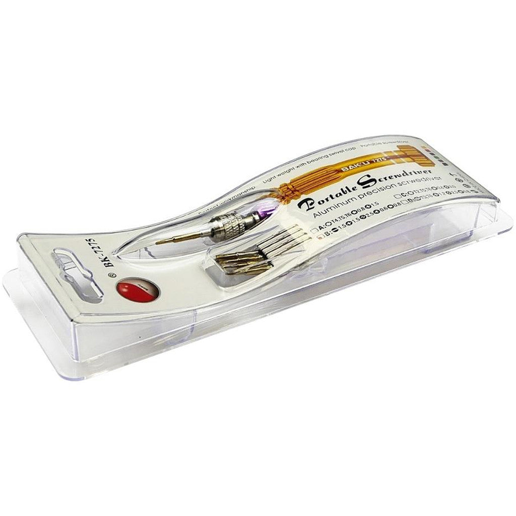 Викрутка з набором біт (pentalobe, torx phillips) Baku BK-7275B / Прецизійна викрутка для ремонту смартфонів планшетів