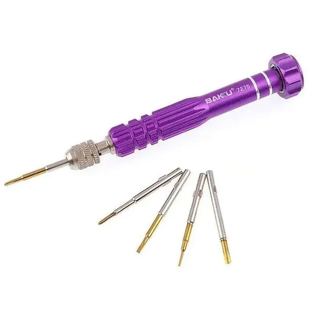 Викрутка з набором біт (pentalobe, torx phillips) Baku BK-7275B / Прецизійна викрутка для ремонту смартфонів планшетів