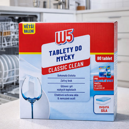 Таблетки для посудомийної машини, W5 classic / Засіб для миття посуду в посудомийній машині / Таблетки для посудомийки