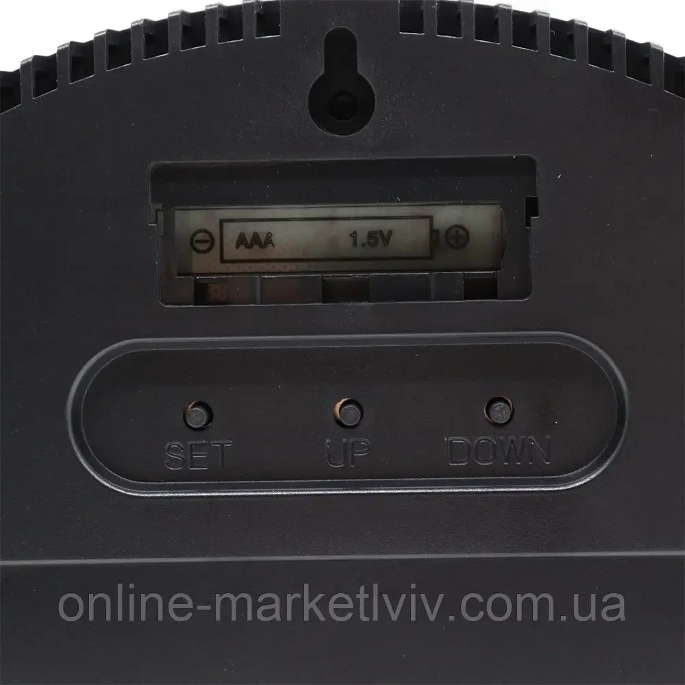 Настінний електронний годинник від мережі, (будильник, календар), Bluetooth, 2828, Червоний / LED годинник / Годинник на стіну
