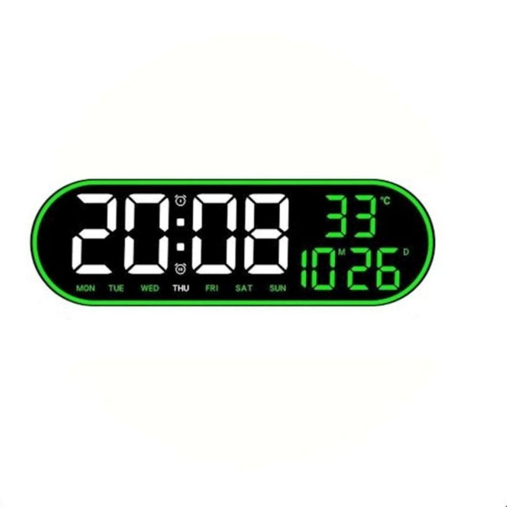 Настінний годинник з пультом (38×12см), від USB та батарейки, GH8021, / Електронний годинник / Годинник на стіну
