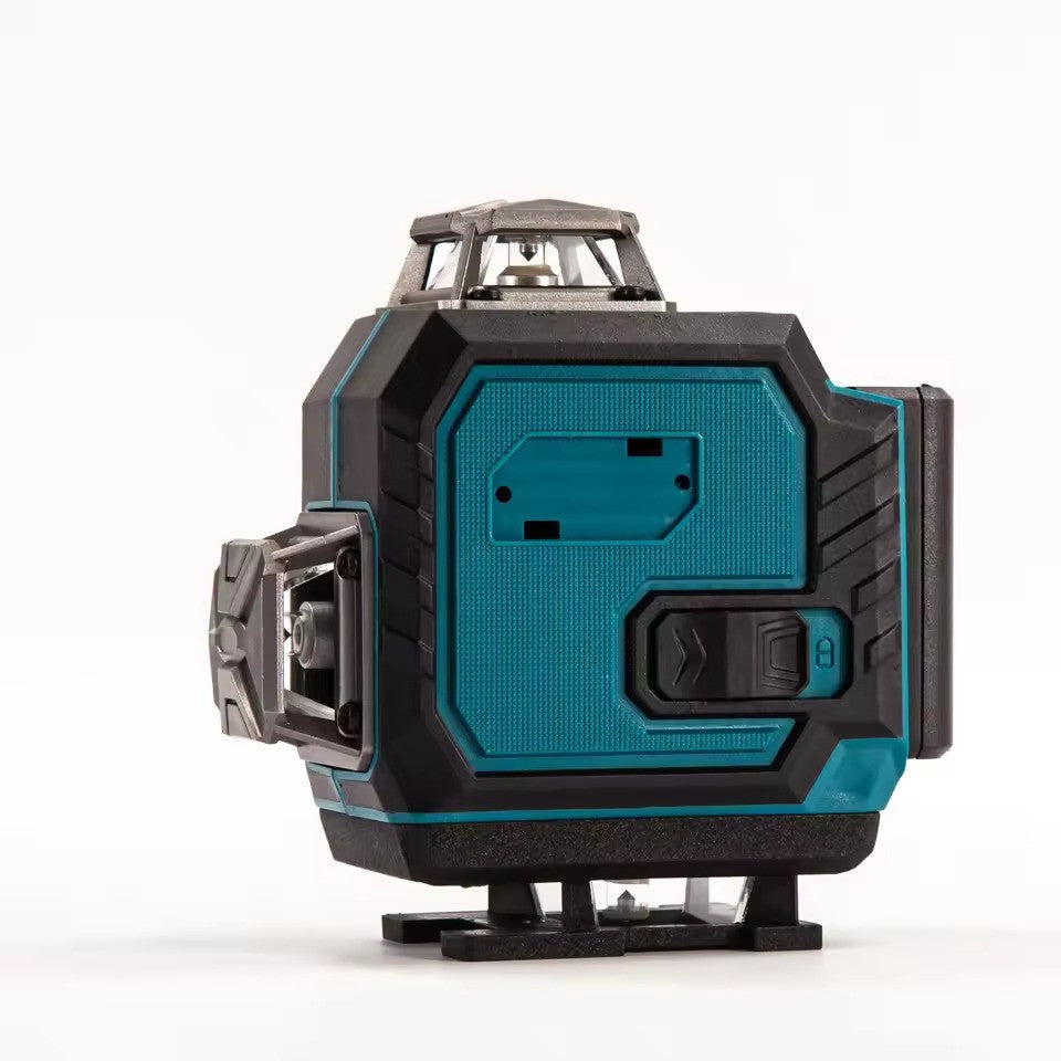 Акумуляторний лазерний нівелір 4D зі штативом на 16 ліній у кейсі, Синій / Лазерний рівень