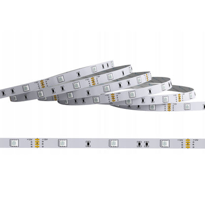 Світлодіодна LED стрічка 5м + пульт та блок живлення 12V, RGB / Різнокольорова лед стрічка / Підсвітка в кімнату