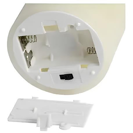 Світлодіодна свічка LED з пультом 15х7.5 см, від батарейок, Білий / Декоративна свічка / Свічка без полум'я
