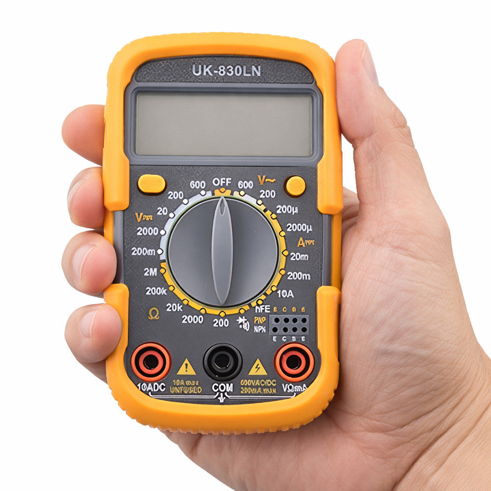 Мультиметр цифровий UT-830 LN з підсвіткою та звуком, Помаранчевий / Цифровий тестер напруги / Тестер електричний