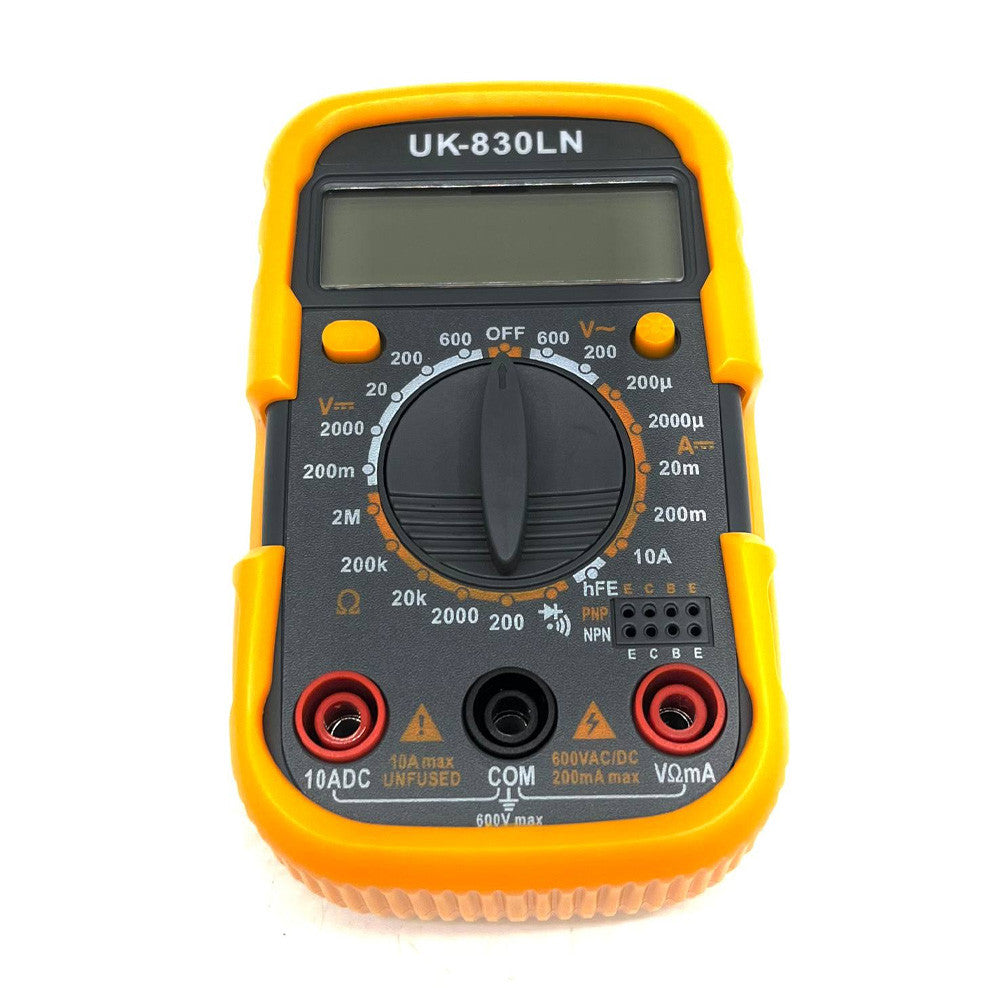 Мультиметр цифровий UT-830 LN з підсвіткою та звуком, Помаранчевий / Цифровий тестер напруги / Тестер електричний