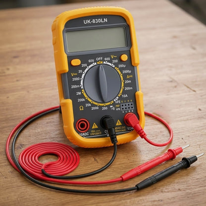 Мультиметр цифровий UT-830 LN з підсвіткою та звуком, Помаранчевий / Цифровий тестер напруги / Тестер електричний