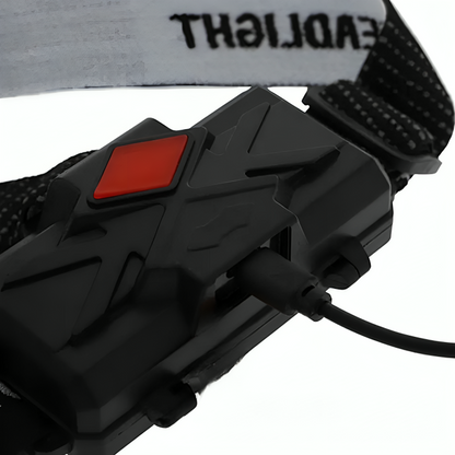 Налобний ліхтар + 2 акумулятори, Zoom, USB, Police 2189-T6, Зелений / Ліхтарик на лоб / Світлодіодний ліхтар на голову