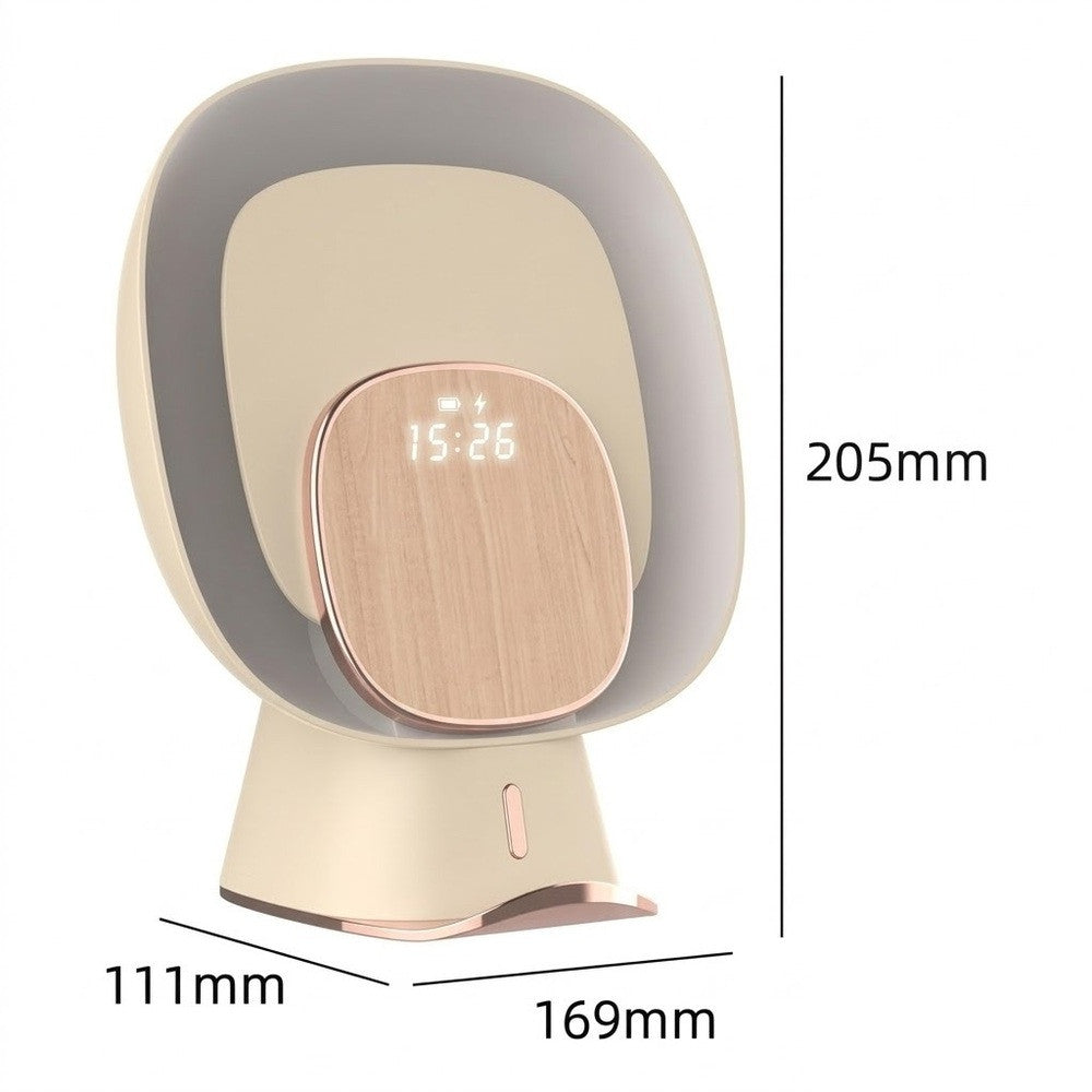 Лампа-пастка для комарів, від USB, 1200 мАг, бездротова зарядка, годинник, Біла / Антимоскітна лампа / Знищувач комах