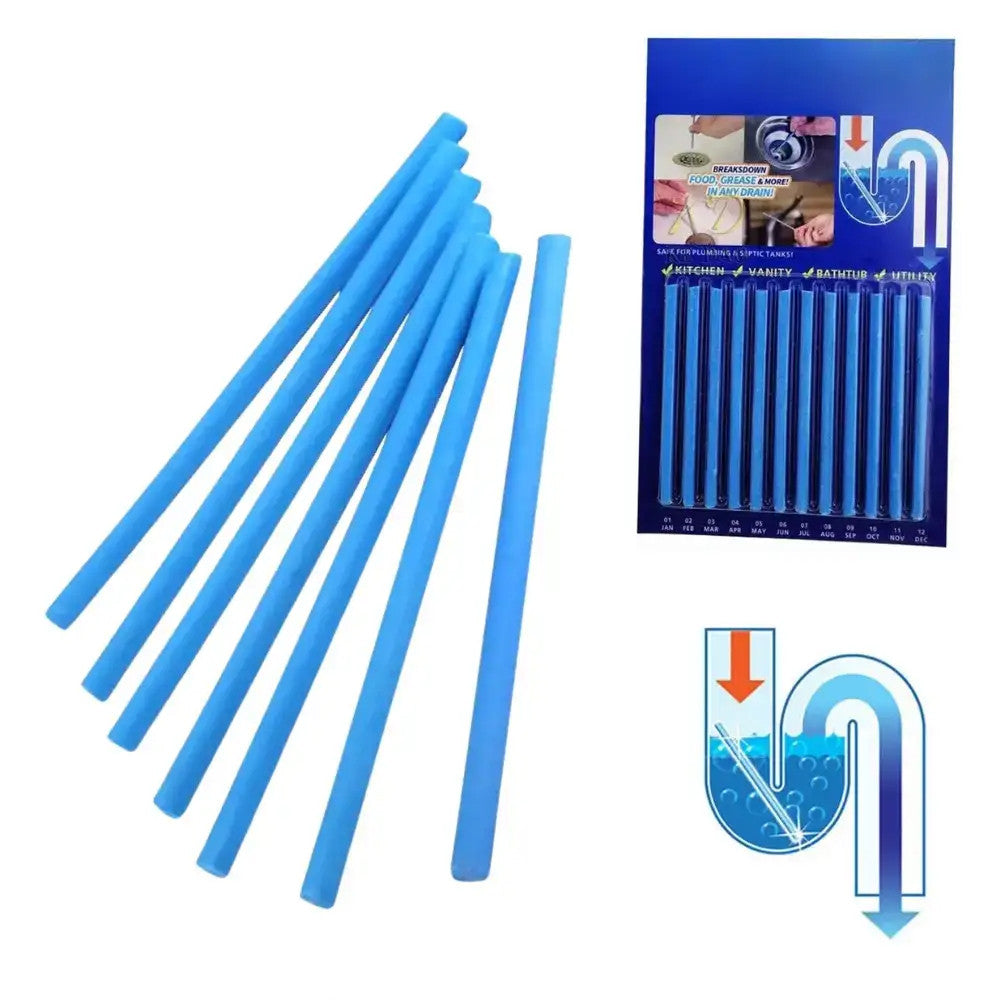 Палички для очищення водосткових труб Sani Sticks, Блакитний / Засіб для очищення труб, каналізації / Палички для очищення зливу