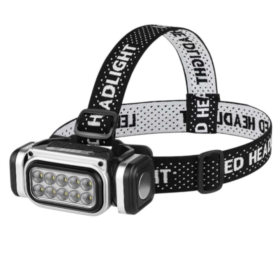 Ліхтар налобний акумуляторний з датчиком руху, USB, BL-T90S, Чорний / Світлодіодний ліхтарик на голову / Ліхтар на лоб