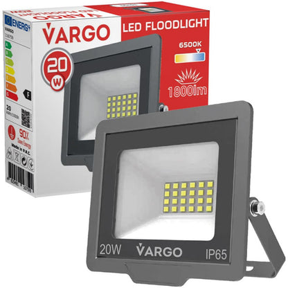 Світлодіодний LED прожектор 20W, 220V, 1800lm, 6500K, VARGO NOVA / Прожектор LED / Вуличний лед прожектор / Ліхтар-прожектор