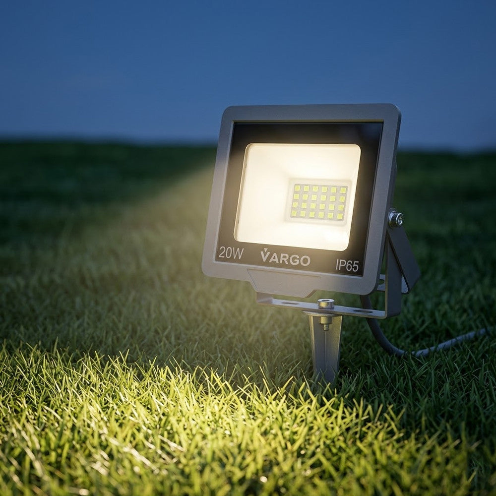 Світлодіодний LED прожектор 20W, 220V, 1800lm, 6500K, VARGO NOVA / Прожектор LED / Вуличний лед прожектор / Ліхтар-прожектор