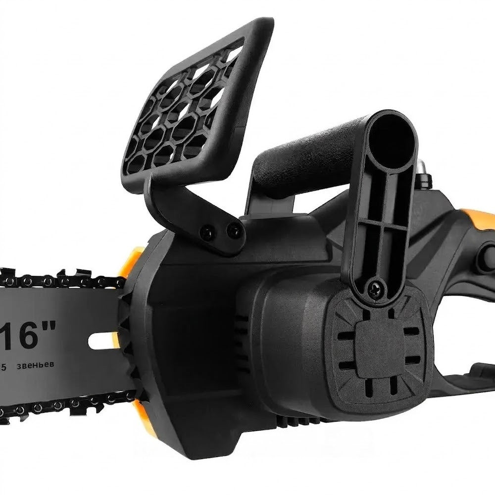 Акумуляторна ланцюгова пила 16", 48V +2АКБ Chain Saw, Жовтий / Акумуляторна бензопила з шиною 40 см для дерева, саду, дачі