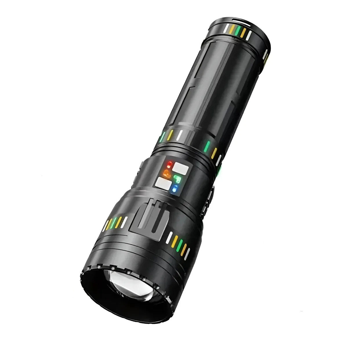 Акумуляторний ліхтарик ручний з функцією Zoom, USB, BL CB W518, Чорний / Світлодіодний ліхтар ручний