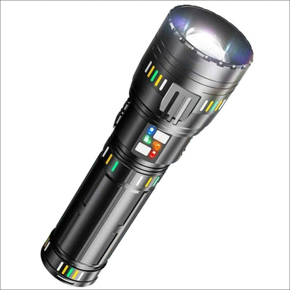 Акумуляторний ліхтарик ручний з функцією Zoom, USB, BL CB W518, Чорний / Світлодіодний ліхтар ручний