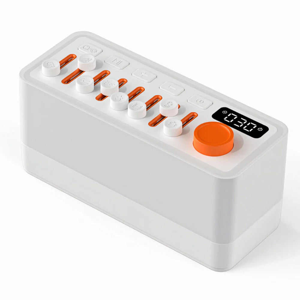 Генератор білого шуму зі звуками природи 3в1 (білий шум + Bluetooth колонка + RGB нічник), Білий / Блютуз колонка нічник