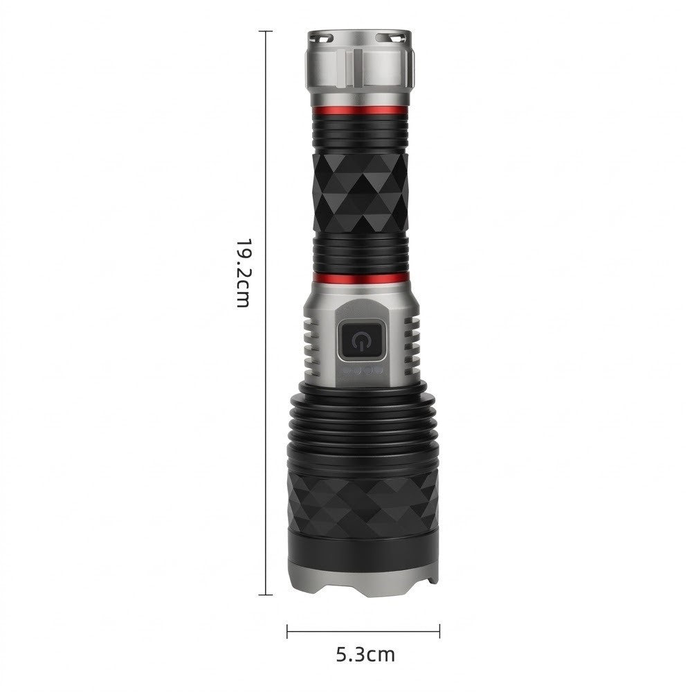 Ручний ліхтар світлодіодний 30W, 1х26650, Zoom, CB-G685, Чорний / Акумуляторний ліхтар тактичний / LED-ліхтарик металевий
