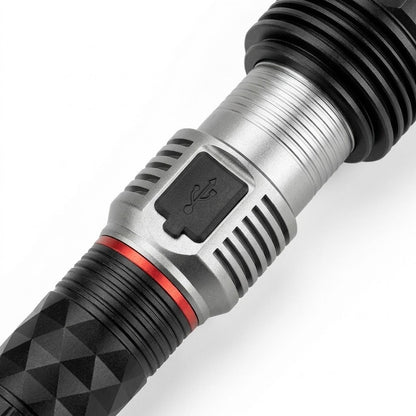 Ручний ліхтар світлодіодний 30W, 1х26650, Zoom, CB-G685, Чорний / Акумуляторний ліхтар тактичний / LED-ліхтарик металевий