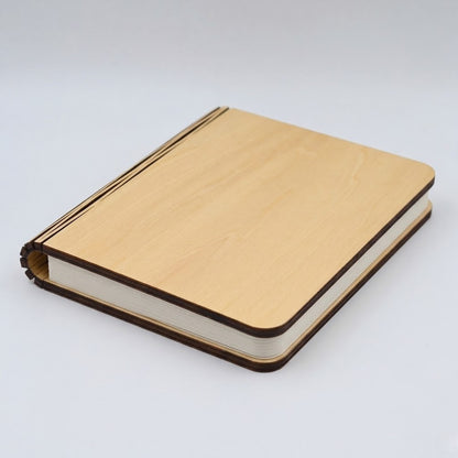 Настільна лампа-книга від USB, 145х115х25мм, Бежевий / Світлодіодний нічник акумуляторний / Складаний світильник паперовий