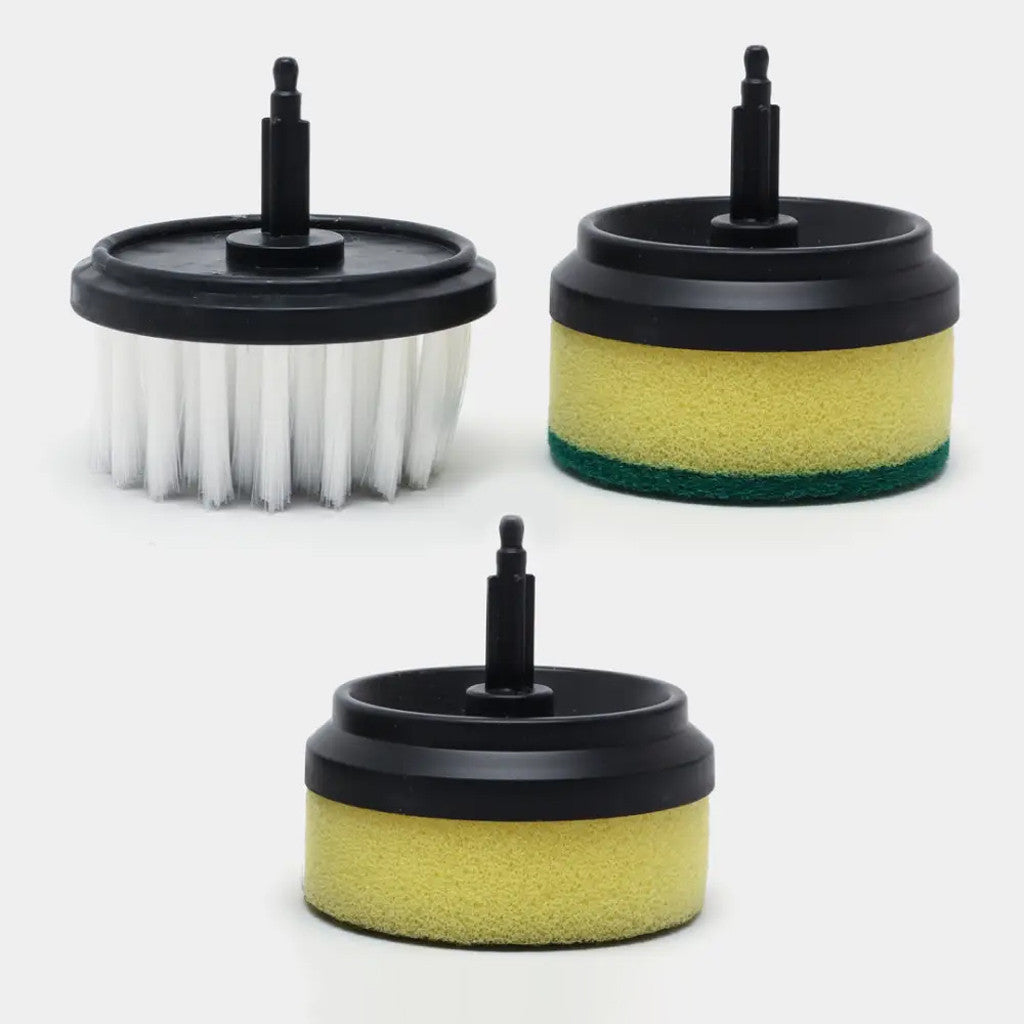 Акумуляторна щітка для прибирання від USB та 3 насадки, Cleaner brush, / Багатофункціональна електрощітка