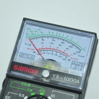 Стрільний мультиметр (1000А, 1000V) від батарейки, SUNWA YX-1000A, Чорний / Тестер стрілочний / Вольтмерт / Мультиметр аналоговий