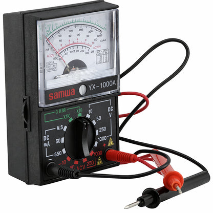 Стрільний мультиметр (1000А, 1000V) від батарейки, SUNWA YX-1000A, Чорний / Тестер стрілочний / Вольтмерт / Мультиметр аналоговий