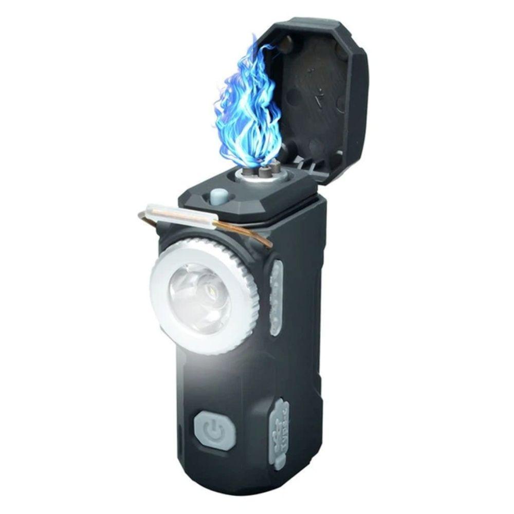Ручний ліхтар акумуляторний 60x30 мм, USB, D49, Чорний  / Світлодіодний ліхтарик / Портативний LED-ліхтар / Ліхтарик ручний