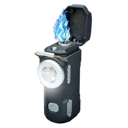 Ручний ліхтар акумуляторний 60x30 мм, USB, D49, Чорний  / Світлодіодний ліхтарик / Портативний LED-ліхтар / Ліхтарик ручний