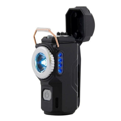 Ручний ліхтар акумуляторний 60x30 мм, USB, D49, Чорний  / Світлодіодний ліхтарик / Портативний LED-ліхтар / Ліхтарик ручний
