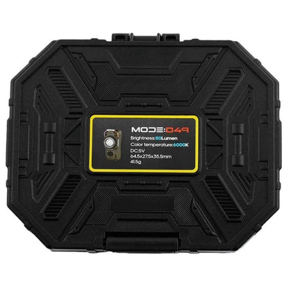 Ручний ліхтар акумуляторний 60x30 мм, USB, D49, Чорний  / Світлодіодний ліхтарик / Портативний LED-ліхтар / Ліхтарик ручний