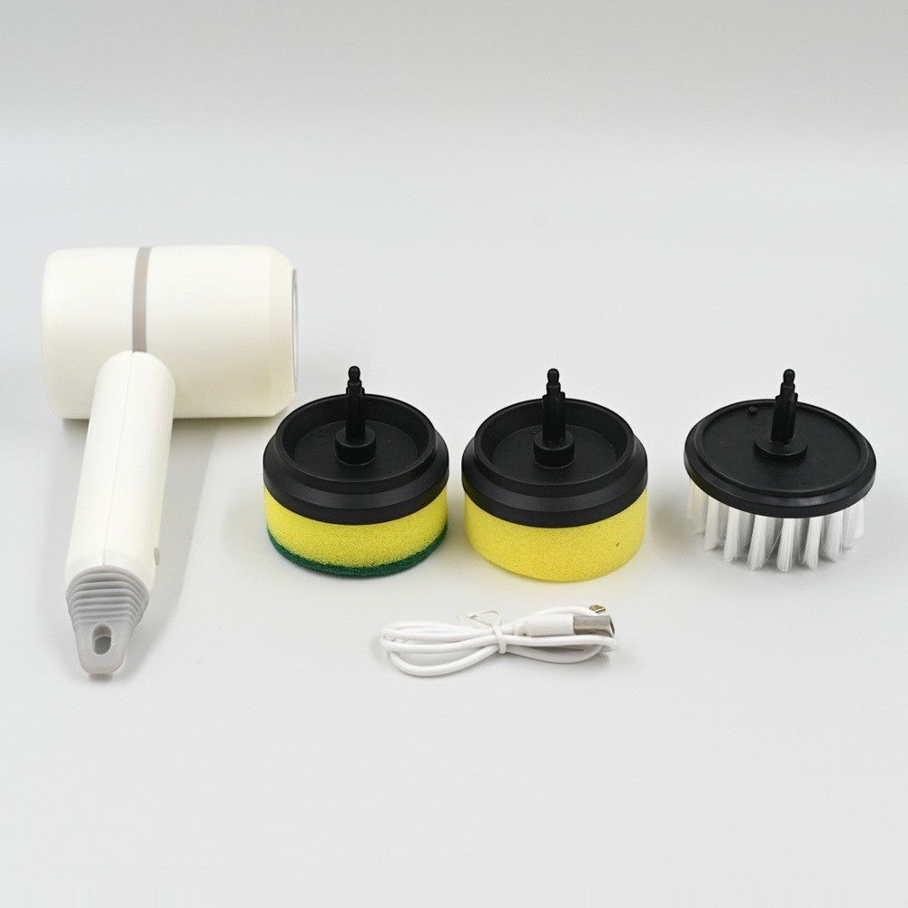 Акумуляторна щітка для прибирання від USB та 3 насадки, Cleaner brush, / Багатофункціональна електрощітка