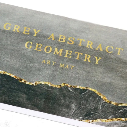 Набір килимків для кухні 120х40см та 40х60см, Abstract Geometry, Сірий / Килимки для ванної