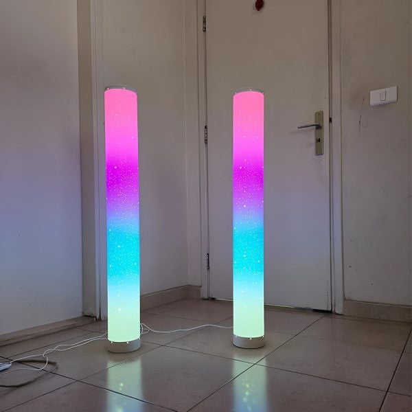 2шт Підлогова лампа торшер RGB + пульт, KBB-22A, USB, Чорний / Світильник для підлоги LED / Підлогова RGB лампа