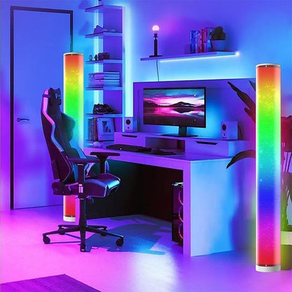2шт Підлогова лампа торшер RGB + пульт, KBB-22A, USB, Чорний / Світильник для підлоги LED / Підлогова RGB лампа