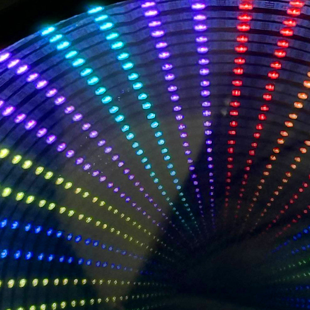 Настільна лампа-дзеркало RGB, Led, USB, KBB-57, Чорний / Нічник-торшер / Інтер'єрне освітлення / Кругле дзеркало нескінченності