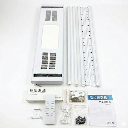 Розумна стельова електрична сушарка для білизни 90Вт, 35кг, LED, UV, пульт, Bluetooth, / Підйомна сушарка на балкон
