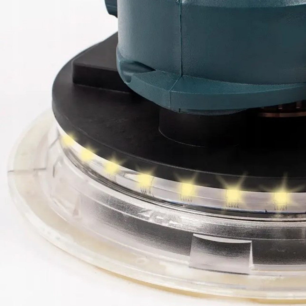 Шліфувальна машина з пиловидаленням 2200Вт, LED, 360°, 180мм, регулювання швидкості, BOXER BX-701, Синій / Шліфмашина для стін