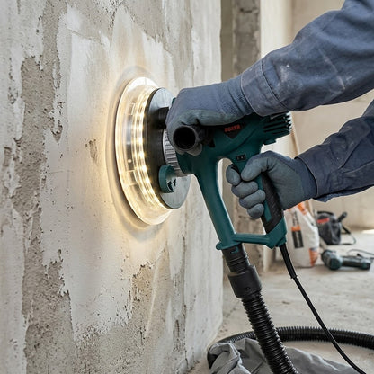 Шліфувальна машина з пиловидаленням 2200Вт, LED, 360°, 180мм, регулювання швидкості, BOXER BX-701, Синій / Шліфмашина для стін
