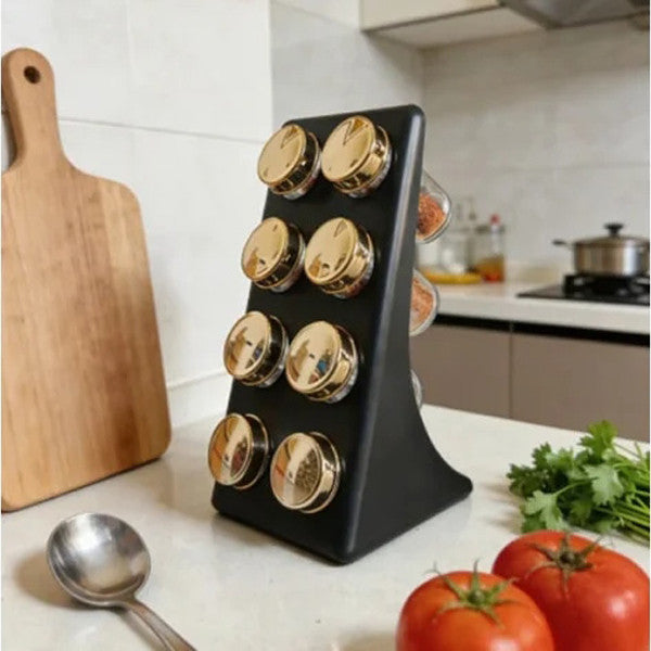 Органайзер для спецій 8 баночок, Kitchen Craft, / Набір для спецій на підставці / Баночки для спецій